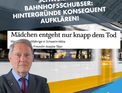 +++ Afghanischer Bahnhofsschubser in Schwerin: Hintergründe konsequent aufklären! +++